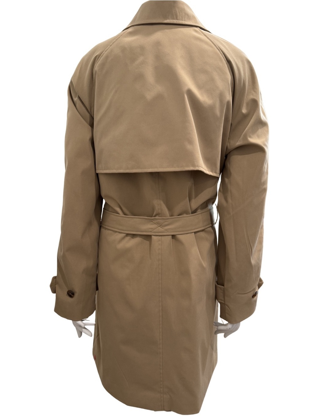 Hunter Sophia British Tan Belted Trench Coat NWT Large - Picture 7 of 15